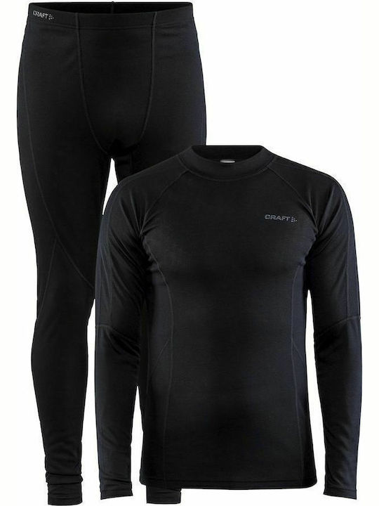 Craft Core Warm Baselayer Σετ Ισοθερμικών Μαύρο Craft Core Warm Baselayer Σετ Ισοθερμικών Μαύρο