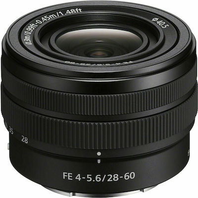 Sony Full Frame Camera Lens FE 28-60mm f/4-5.6 Wide Angle / Standard Zoom for Sony E Mount Black