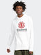 Element Vertical Men's Sweatshirt with Hood and Pockets White