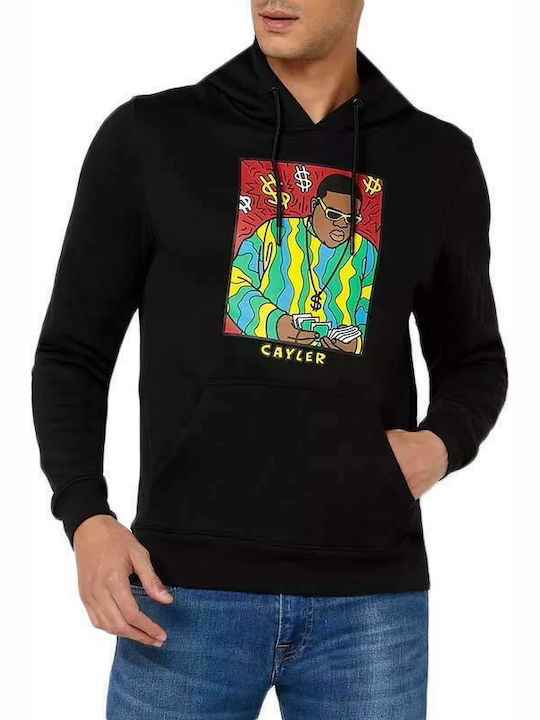 Cayler & Sons Men's Sweatshirt with Hood and Pockets Black