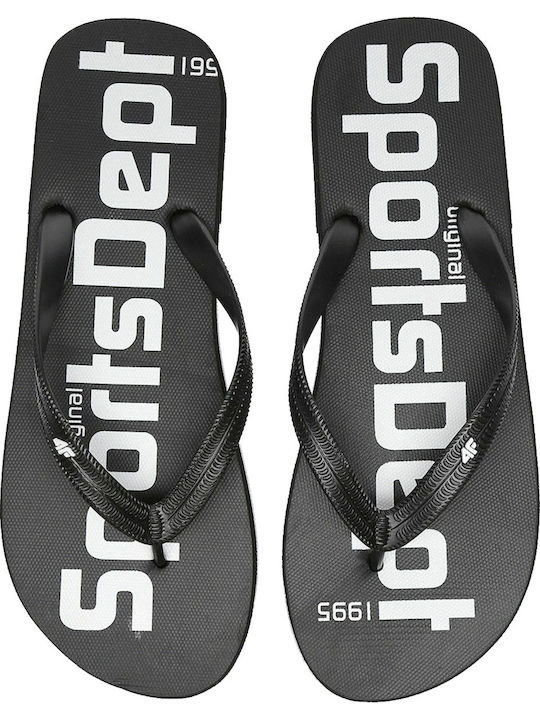 4F Men's Flip Flops Black H4L20-KLM006-20S