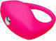 U-body W Ring Stimulation Ring with Vibration Pink