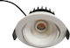Viokef Rund Metallisch Einbau Spot mit integriertem LED und Warmweißes Licht Weiß 8.3x8.3cm. 1Stück
