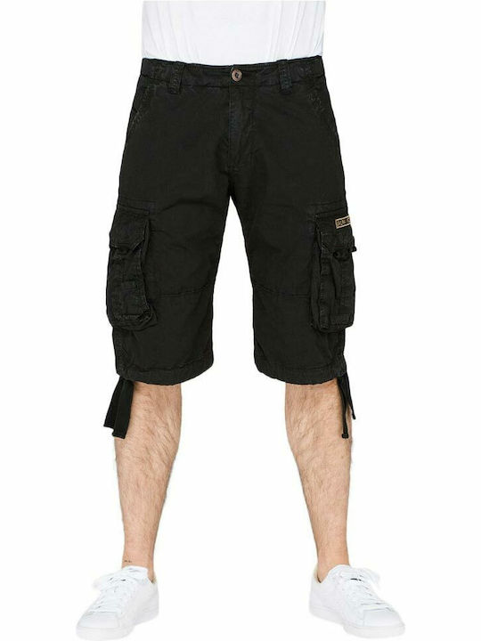 Alpha Industries Ανδρική Βερμούδα Cargo Μαύρη