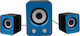 FT-202 2.1 Speakers 3W Blue