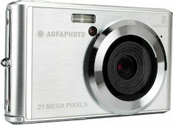 AgfaPhoto DC5200 Kompakte Kamera 21MP mit Bildschirmgröße 2.4" und Videoauflösung 1280 x 720 Pixel Silber