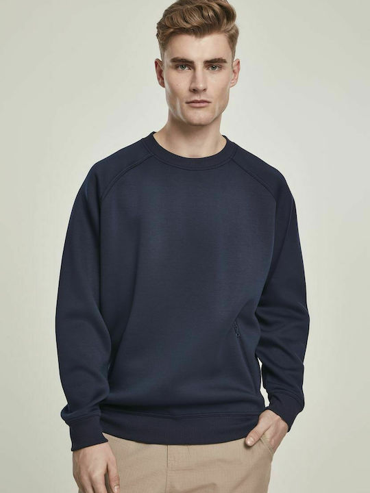 Urban Classics Herren Sweatshirt mit Taschen Marineblau