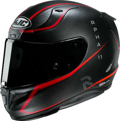 HJC R-PHA 11 Jarban Full Face Helmet with Pinlock 1300gr MC1SF Black / Red