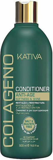 Kativa Colageno Conditioner Αναδόμησης/Θρέψης για Όλους τους Τύπους Μαλλιών 500ml