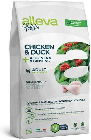 Alleva Holistic Adult Medium Dog 12kg Ξηρά Τροφή για Ενήλικους Σκύλους Μεσαίων Φυλών με Κοτόπουλο και Πάπια