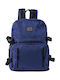 Funky Buddha Fabric Backpack Navy Blue