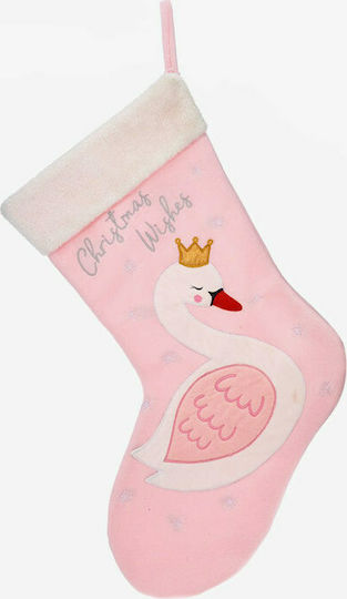 Christmas Decorative Pink Socks L5xH33cm