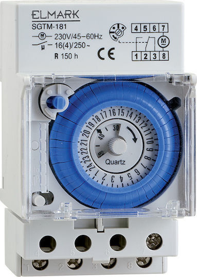 Elmark Analog Time Delay Relay for Rails Daily with Backup 150 Hours