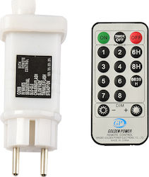 Aca Wireless IR With Remote Control Wall Mounted Dimmer Αντάπτορας 31V με 8 Προγράμματα Controller X0812WFAR