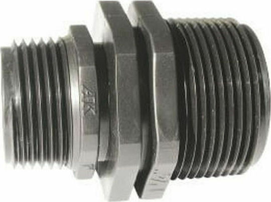 Palaplast 3302/0302 Vorrichtungsgasnippel mit Männlich-Männlich Gewinde 25.4x19mm
