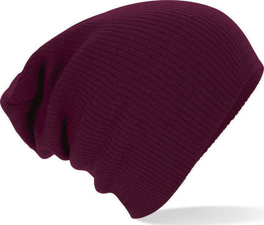 Slouch B461 Γυναικείος Beanie Σκούφος Burgundy
