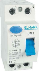 Elmark Ρελέ Διαρροής 2x63A 230V Elmark Ρελέ Διαρροής 2x63A 230V