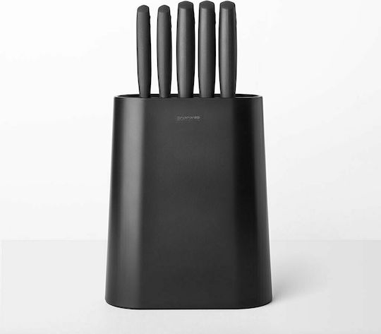 Brabantia Tasty Messerset mit Block aus rostfreiem Stahl