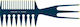 Comair Νο711 Comb Hair for Detangling Blue