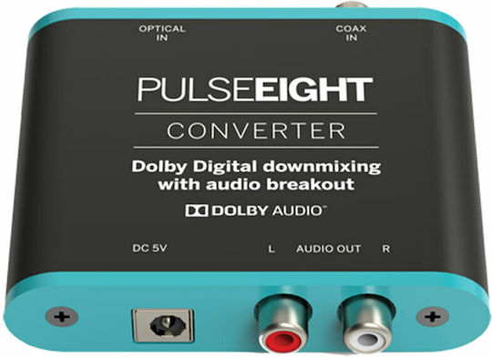 Pulse-Eight Convertor Coaxial / Toslink Feminin În RCA Feminin 1 Bucată P8-DDAC