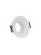 VK Lighting Rund Gips Rahmen für Spots G53 Weiß 8x8cm. 1Stück