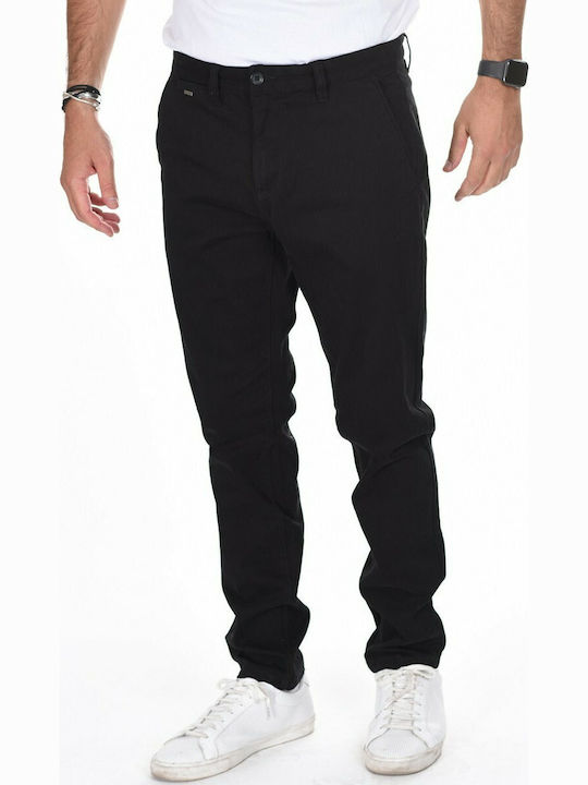 Hose Chino Elastisch Schwarz