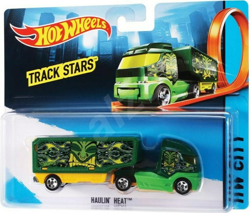 Mattel Hot Wheels Track Stars City Trailers Haulin' Heat Skroutz.gr
