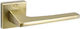 Convex Lever Middle Door with Rosette 1495 1495RORS02S02 Pair with Rosette Brass