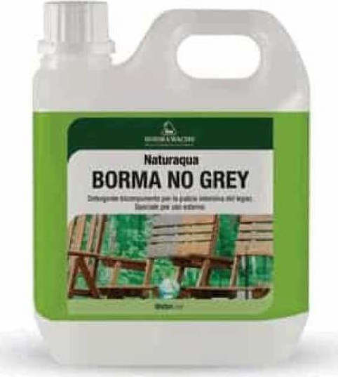 Borma Wachs Възстановител на Цвят Naturaqua Borma No Grey Течен Бояджийски Почистващ Средство за Камък 1.1кг 1л