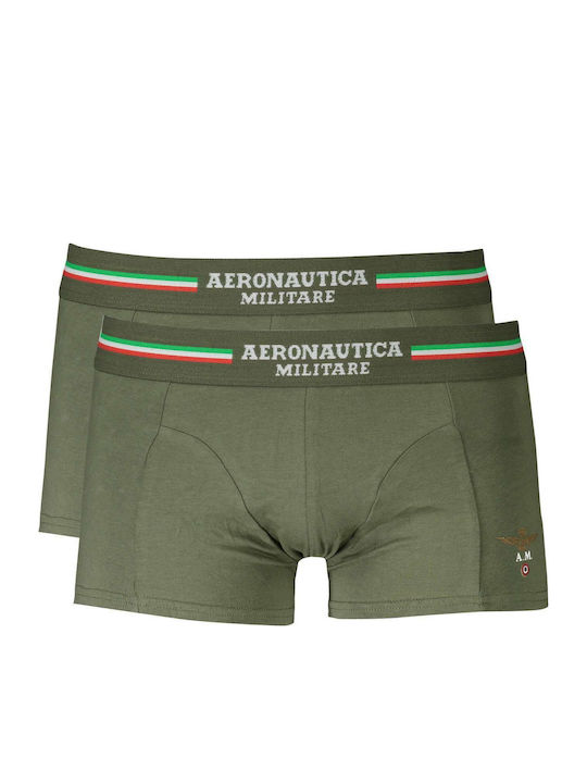 Aeronautica Militare Мъжки боксерки Green 2Опак...