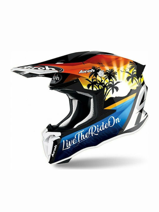 Airoh Twist 2.0 Motocross Helmet 1240gr Lazyboy Gloss AIR000KRA42