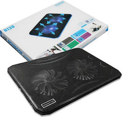 N130 Cooling Pad με 2 Ανεμιστήρες και Φωτισμό