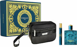 Versace Eros Pour Homme Ανδρικό Σετ με Eau de Toilette 3τμχ Versace Eros Pour Homme Ανδρικό Σετ με Eau de Toilette 3τμχ