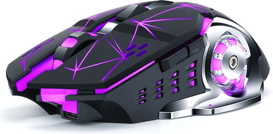 T-Wolf Q13 Ασύρματο RGB Gaming Ποντίκι Μαύρο