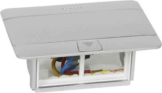 Legrand Pop-up Walled Electrical Junction Box Aluminum 4 Elements in Gray Color 4 Pieces