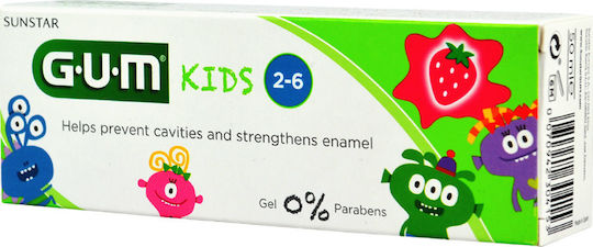 GUM Kids Baby Toothpaste For 2+ Years With Strawberry Flavor 50ml