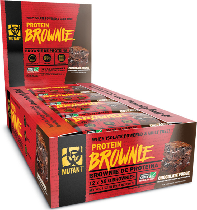 Mutant Protein Brownie 12 x 58gr Chocolate Fudge Skroutz.gr