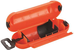 Eurolamp External Mount Electrical Box IP44 Waterproof for Socket Plug in Orange Color 147-62095