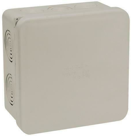 Eurolamp Електрическо кутия за външен монтаж Branching Водоустойчиво IP65 (100x100x50mm) в Сив цвят 5бр