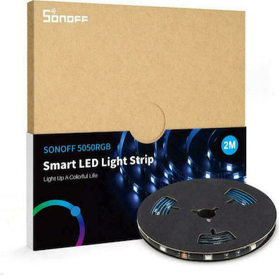 Sonoff M0802040001 L1 Smart Extension Rezistentă la apă Bandă LED Alimentare 12V RGB Lungime 2m și 30 LED-uri pe Metru SMD5050