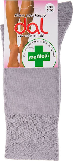 Dal Medical Socks Calf High Gray
