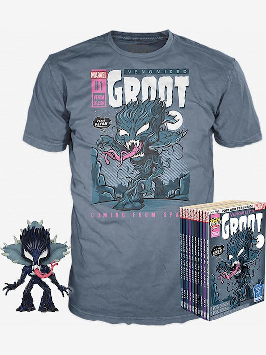 Funko Pop! Tees Marvel: Marvel - Venomized Groot (M) (M) Glows in the Dark