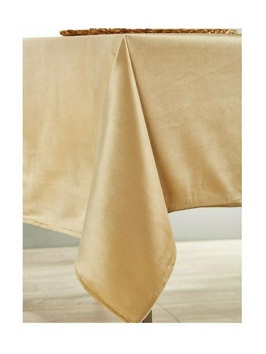 Whitegg Ζ022 Polyester Tablecloth Sand 140x220cm