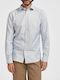 Selected Men's Shirt Long Sleeve Cotton White