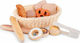 New Classic Toys Cooking Toy / Kitchen Utensils Basket with Baked Goods made of Wood