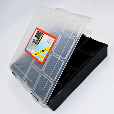 Tool Compartment Organiser 13 Slot Black 20x20x4cm