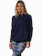 Bodymove Women's Hooded Sweatshirt Navy Blue -70