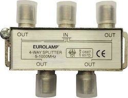 Eurolamp TV F 1/4 Splitter Satellite 147-10122