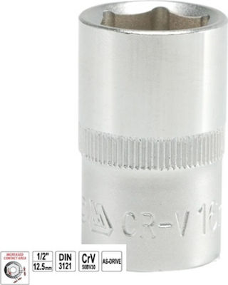 Yato Socket Hex with Square Drive 1/2" Diameter 18mm