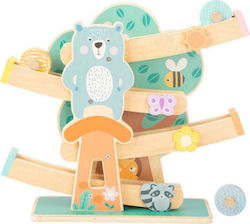 Small Foot Baby-Spielzeug Παιχνίδι Τόμπογκαν Pastel Marble Run aus Holz für 18++ Monate